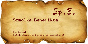 Szmolka Benedikta névjegykártya